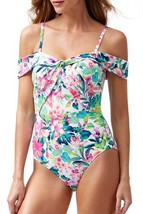 Tommy Bahama TSW70214 Fleur De Flora Off-The-Shoulder OnePiece Swimsuit ... - $40.19
