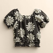 Girls 4-12 Little Co. by Lauren Conrad Organic Peasant Puff Sleeve Top, ... - $13.20