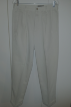 EDDIE BAUER MEN&#39;S CLASSIC FIT KHAKI PANTS-100% COTTON-32/30-CUFFS/PLEATS - $16.83