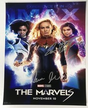 Brie Larson &amp; Iman Villani Signed Autographed &quot;The Marvels&quot; Glossy 8x10 ... - $129.99