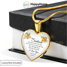 Heart Necklace Gift for Wife Gift for Girlfriend To my Soulmate I Love You -N388 - £28.01 GBP+