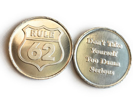 Rule 62 Aluminum Medallions Bulk Lot of 50 Sobriety Chips - £33.81 GBP