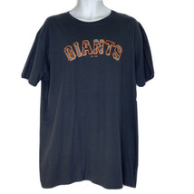 San Francisco Giants Men&#39;s size XL Majestic T Shirt MLB Genuine Merch Black NEW - $22.49