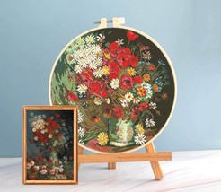 Flowers cross stitch Van Gogh pattern pdf - Bouquet cross stitch Van Gogh Meadow - £4.16 GBP