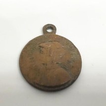 Vintage Blessed Elizabeth Ann Seton Religious Medallion Pendant - £24.06 GBP