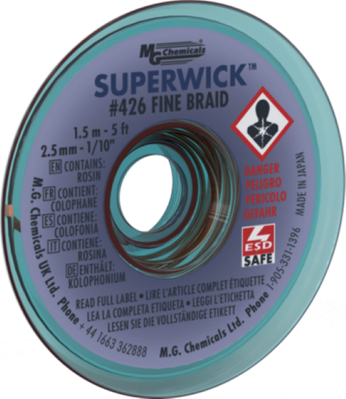 426 fine braid superwick 5 ft 1.5m  number 4 blue  - $4.07