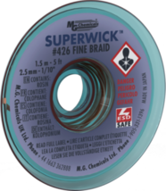 426 fine braid superwick 5 ft 1.5m #4 blue  - £2.69 GBP