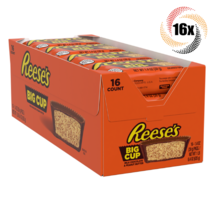 Full Box 16x Packs Reese&#39;s Big Cup Milk Chocolate &amp; Peanut Butter Candy | 1.4oz - £27.10 GBP