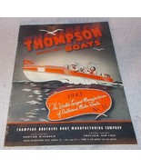 Thompson Better Built Boats 1943 Dealer Sales Brochure Catalog Pestigo W... - £31.89 GBP
