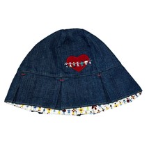 Vintage Peace on Earth Janie and Jack Reversible Denim Hat 4T NWT - £21.11 GBP