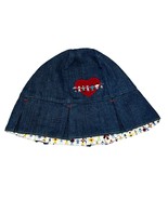 Vintage Peace on Earth Janie and Jack Reversible Denim Hat 4T NWT - $36.76 CAD