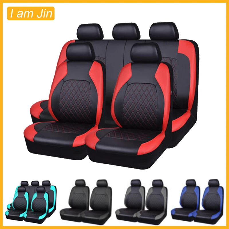 Universal Car PU Leather Seat Cover Pad Comfortable Seat Covers Protection Auto - £29.46 GBP+
