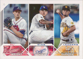 2023 Topps #284 Yu Darvish/Julio Urias/Kyle Wright NM-MT ID:58636 - $1.73