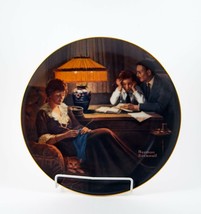 Norman Rockwell Plate &quot;Father&#39;s Help&quot; Limited Edition Numbered 8875K Gold Trim - £7.98 GBP