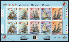 Jersey 950a MNH Sailing Ships London Stamp Show Emblem ZAYIX 0424M0087 - £5.89 GBP