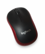 Logitech M185 Wireless Mouse Red 2.4GHz USB Receiver Parts Repair AS-IS - $4.99