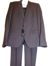 Just Cavalli  Black Striped Men&#39;s Wool Suit Two Buttons Blazer Pants Size 46 - £290.46 GBP