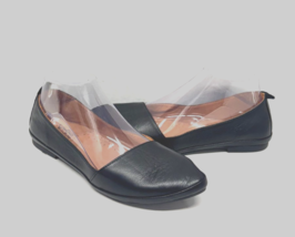 MIZ MOOZ WOMEN&#39;S BUTTERY LEATHER  FLATS SLIP ON SHOES BLACK  37EU / 7US ... - $58.41