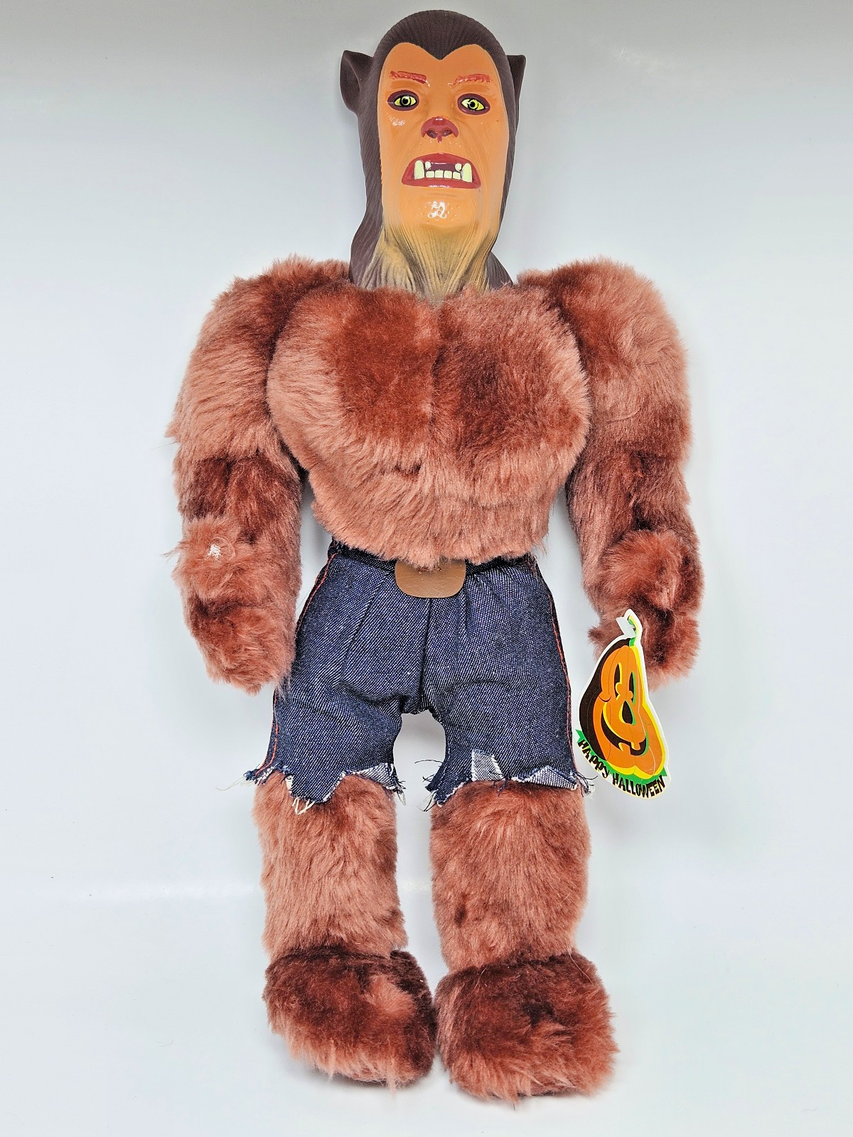Vintage Wolfman 14&quot; Plush Stuffed Collectible with Tag 1998 Play by Play... - $34.99