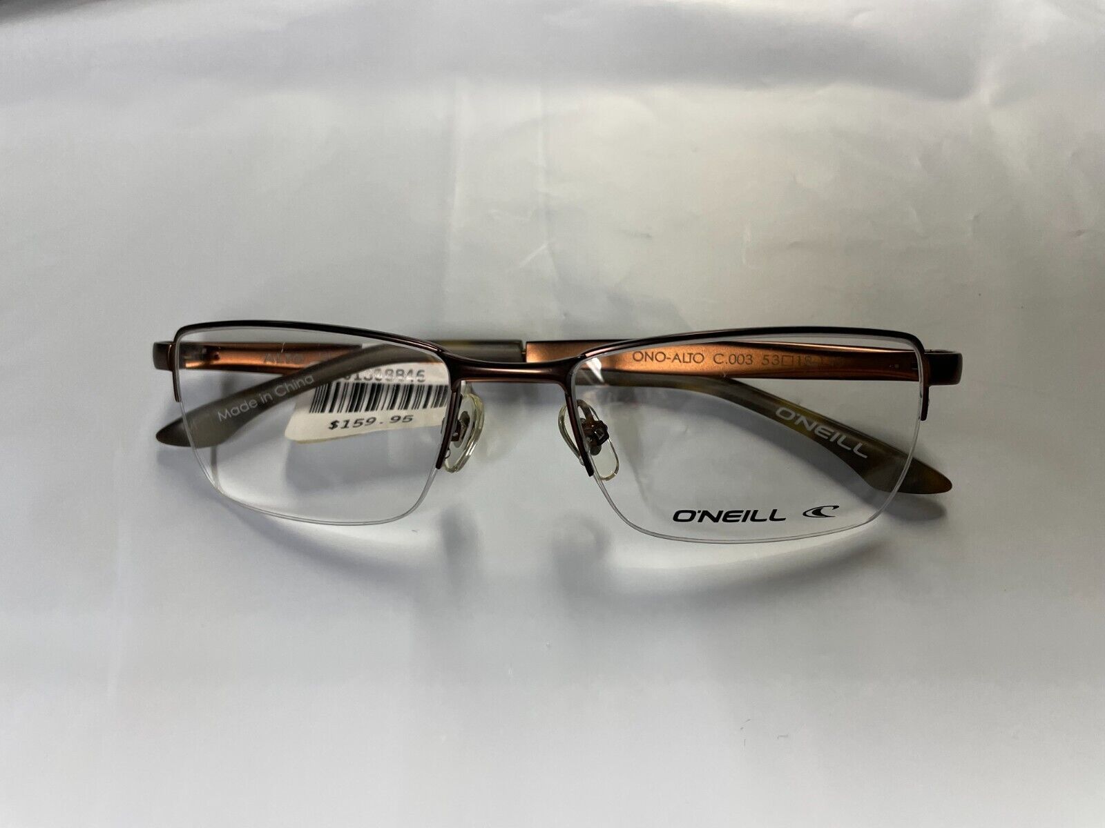 O'Neill ONO-ALTO C.003 53-18-140 Men’s Eyeglass Frames Brown with Case