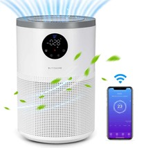 Smart Air Purifier for Home Bedroom, Air Purifier Wireless Portable, Air Cleaner - £63.94 GBP