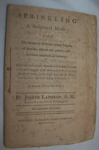 1789 Infant Baptism of Believers Antique Scripture Bible Study Book - $64.34
