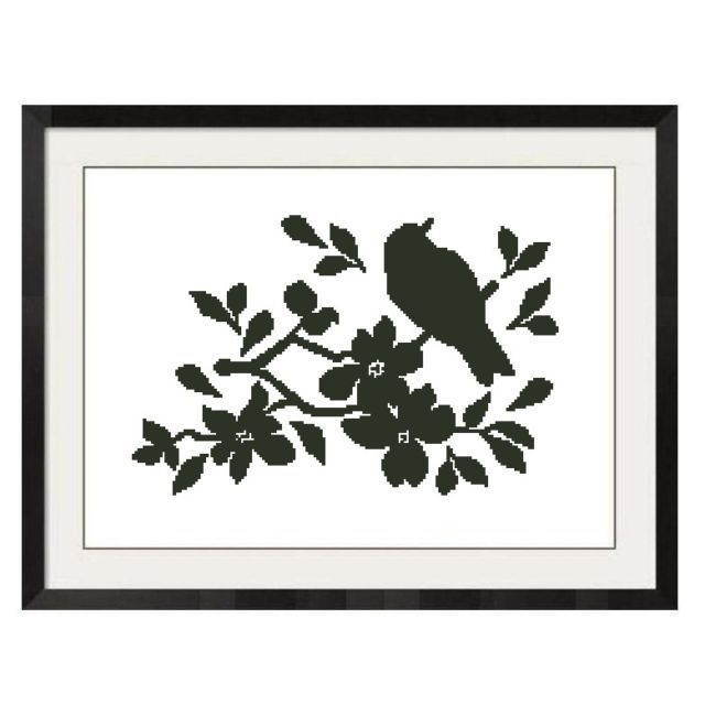 Primary image for BIRDS ON A TREE BRANCH CROSS STITCH PATTERN -650