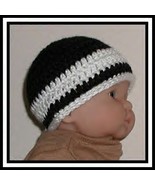 Black And White Baby Boys Beanie Newborn Boy Hat Infant Babies Boutique ... - $8.00