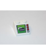 PAPBRIKS White Small Computer Control Panel 2X2 piece Custome Rare Minif... - €3,00 EUR