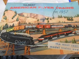 GILBERT AMERICAN FLYER Trains for 1957 CATALOG - £12.32 GBP