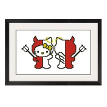 Hello Kitty Cross Stitch Pattern  115 - $2.75