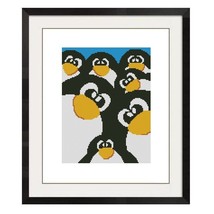 Penguins Cross Stitch Pattern  707 - $2.75
