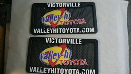 Pair of 2 X Victorville Valley-hi Toyota License Plate Frame Dealership ... - €25,15 EUR