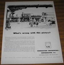 1950 VINTAGE AD~COMBUSTION ENGINEERING SUPERHEATER~TR​AIN DEPOT - $14.53
