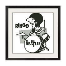 RINGO - THE BEATLES CROSS STITCH PATTERN -144 - $2.75