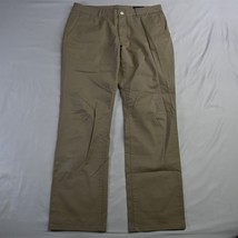 NEW Bonobos 34 x 32 Khaki Straight Stretch Washed Chino Mens Pants - £23.94 GBP