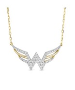 Wonder Woman Collection Diamond Wedding Necklace Wonder Women Pendant Ne... - $150.44 CAD