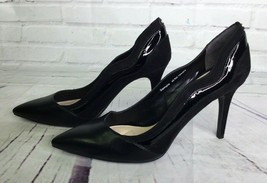 Circus Sam Edelman Womens Size 6 Black Patent Trim Scalloped Classic Pumps Heels - £36.00 GBP