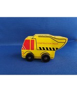 Greenbrier - Wood Yellow Toy Construction Truck - loose - $5.93