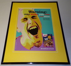 1999 Kellogg&#39;s Raisin Bran Crunch Cereal Framed 11x14 ORIGINAL Advertise... - £27.37 GBP