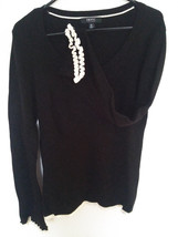Isaac Mizrahi Ruffled Sleeve Knit Sweater L - $22.00