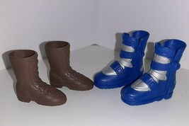Action Man GI Joe Blue Ski Boots and Brown Military Field Boots - £5.92 GBP