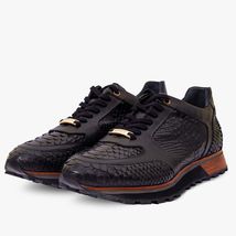The Boss Snake Skin Black Men Sneaker image 2