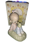 Precious Moments E1379R “ Love Is Kind” Figurine Porcelain Boy With Turt... - $40.11 CAD