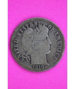 1910 S Barber Liberty Dime Silver Coin Semi Key Date Guaranteed Authenti... - $57.43 CAD