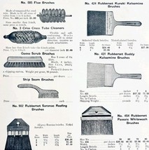 1922 N.T. Bushnell Chimney &amp; Paint Brushes Advertisement Catalog Hardwar... - $24.99