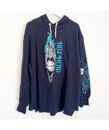 Disney Parks Villains Hercules Hades Hoodie Sweatshirt Heat Blue Adult L... - $556.74 MXN