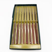 Vintage Fondu Forks Stainless Steel Wood Handles Set Of 8 MCM Japan New - $29.99