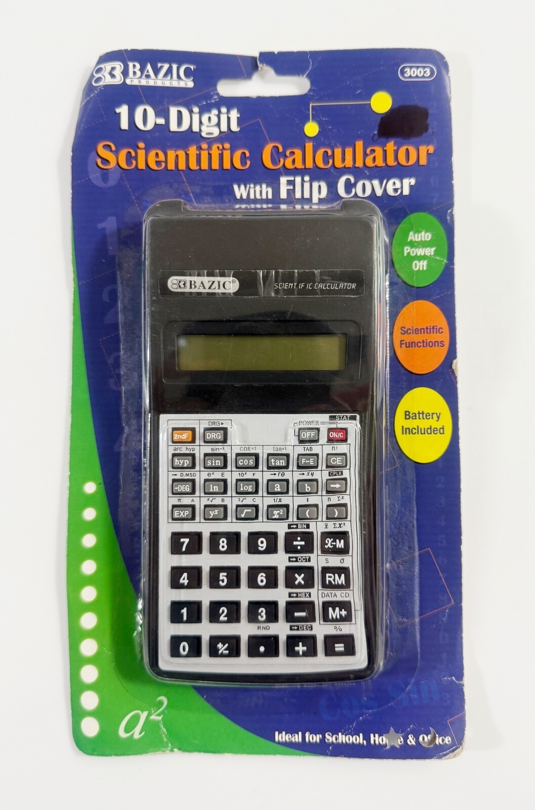Bazic Products 10-Digit Scientific Calculator with Flip Cover, Black (30... - $9.89