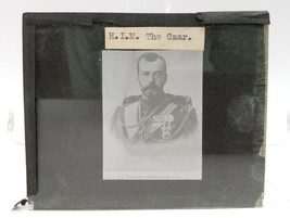 1890&#39;s last emperor of Russia &#39;the czar&#39; Tsar Nicholas II Glass Slide Plates  - £146.51 GBP